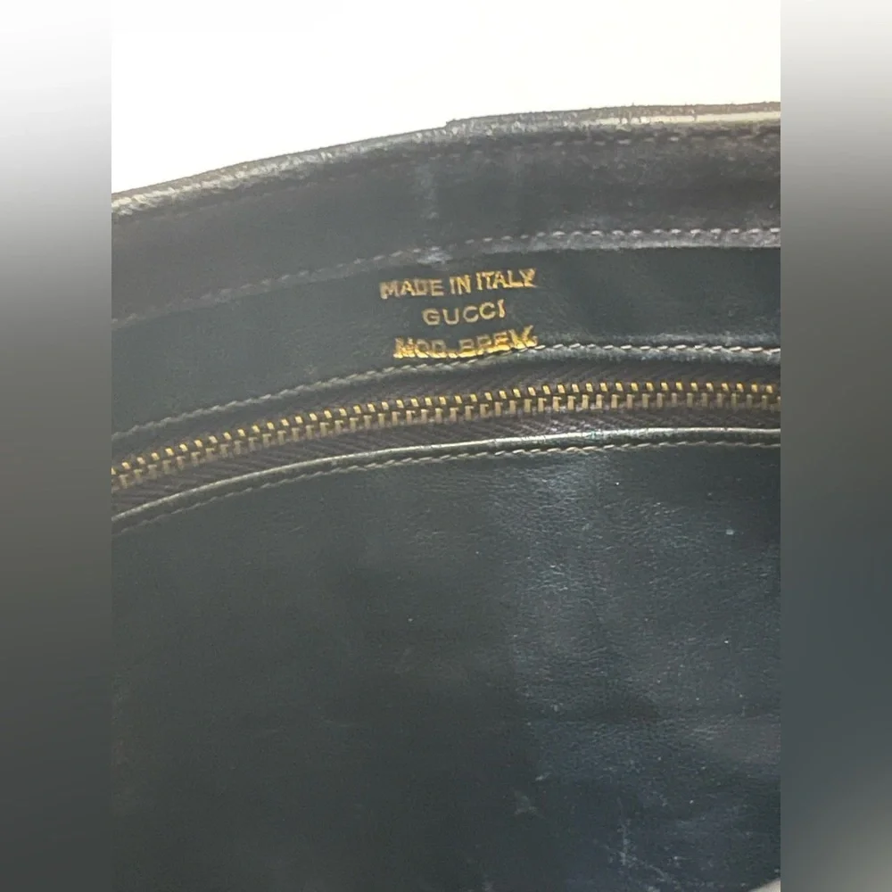 Vintage Gucci Blondie 1970’s Black Suede Leather Shoulder Bag GG Logo - Picture 15 of 15